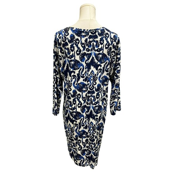 Lilly Pulitzer Cori Beach Bathers Mini Dress White and Blue Flamingo Size M - Picture 2 of 6